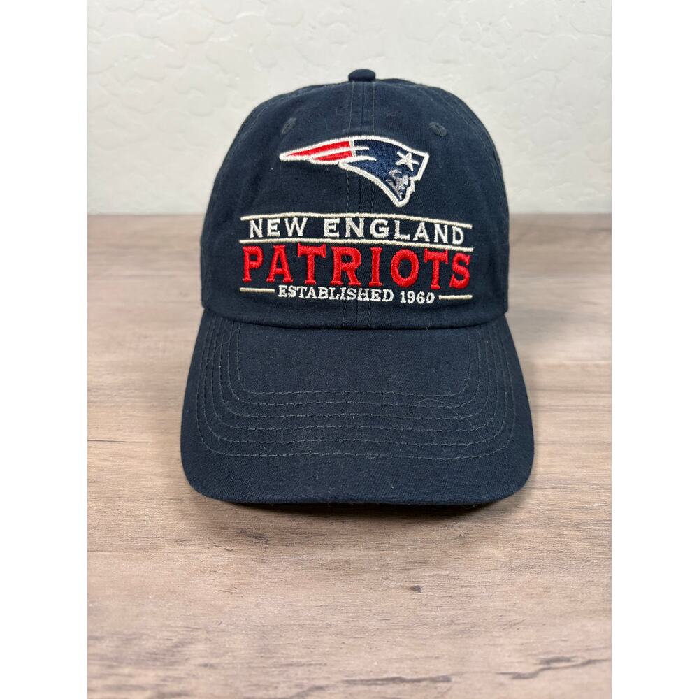 New England Patriots NFL '47 Brand Men's Adjustable Back Navy Blue Hat Cap‎ EUC